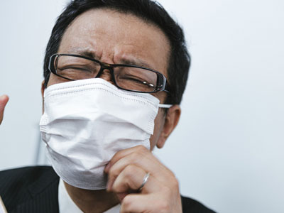 マスク越しの呼吸は疲労度の上昇につながる